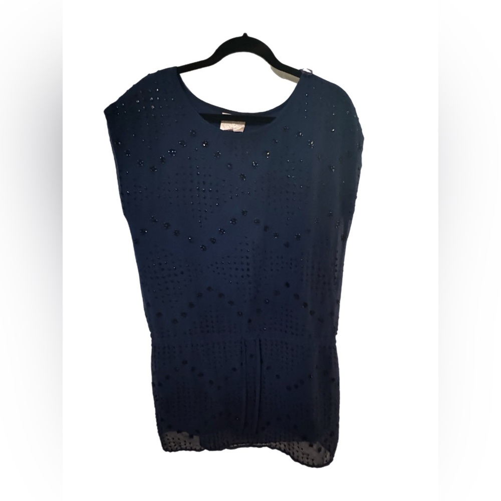 Elegant Navy Blue Women's Dress